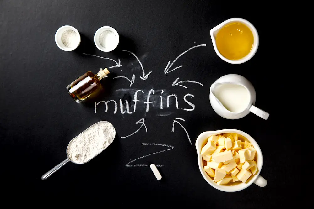 aceite de girasol ingredientes para muffins