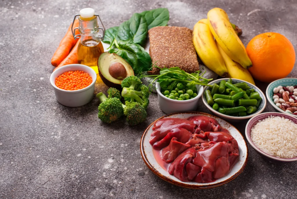 vitamina b5 carnes vegetales y frutas