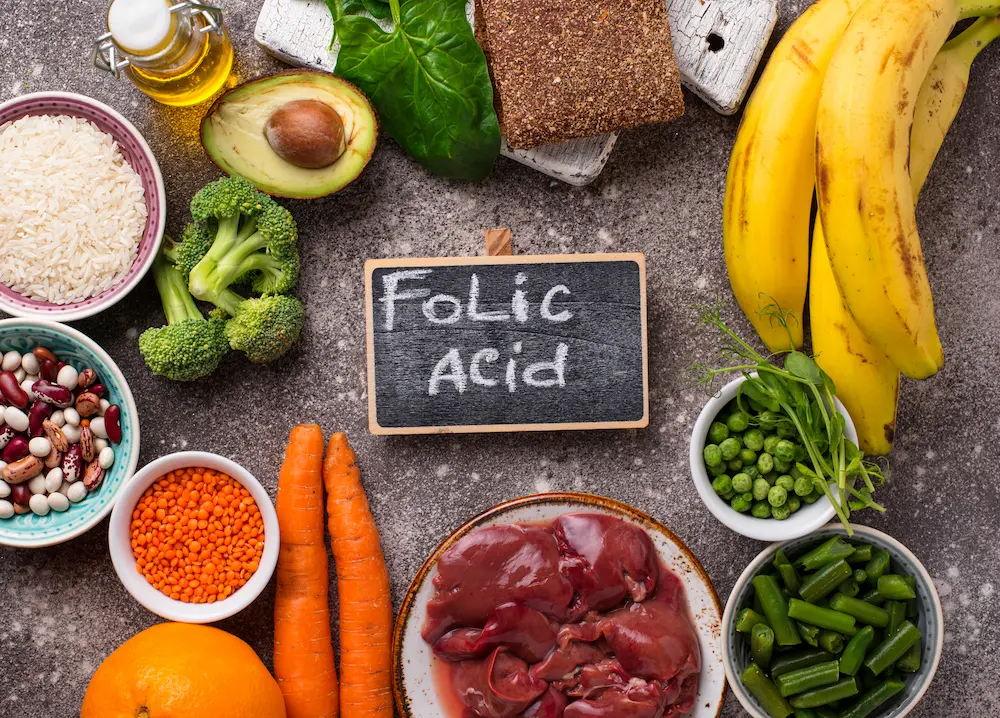vitamina b9 variedad de alimentos rico en acido folico